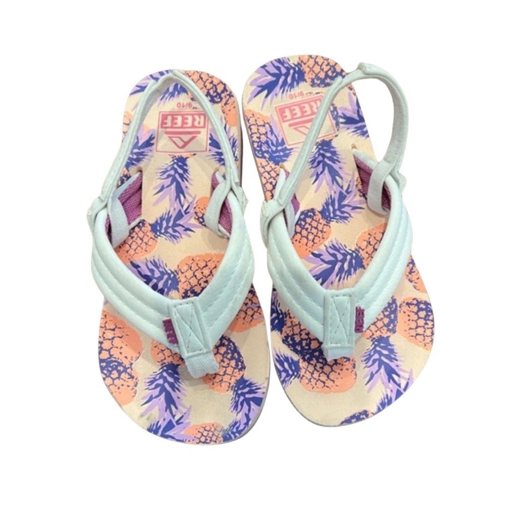 Reef Sandles - white - girls toddler 9/10